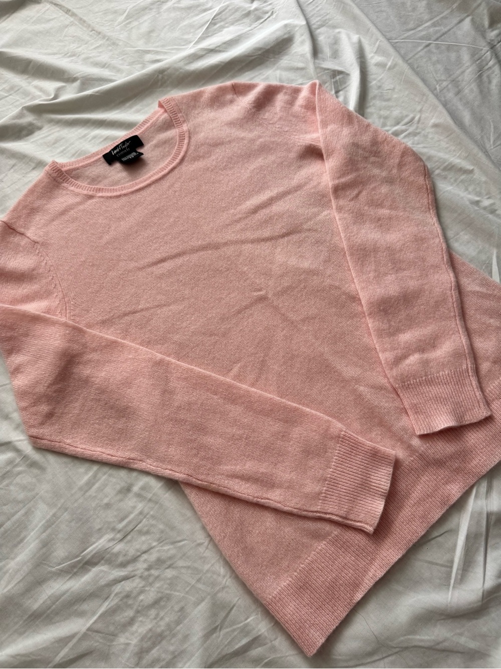 Lord & Taylor 100% Cashmere Sweater Pink Crewneck Women’s Size S
